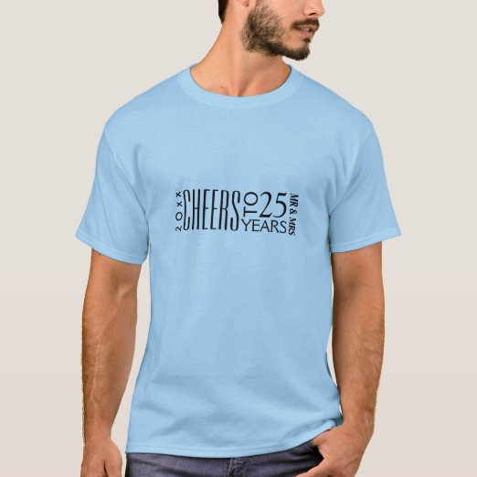 25th Wedding Anniversary Clothing - Apparel, Shoes & More | Zazzle UK