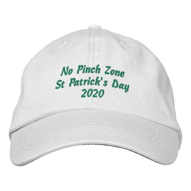 Dated St Patricks Day Embroidered  Hat (Front)