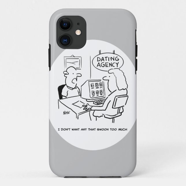 Dating Agency - doesn't want a girl who swoons Case-Mate iPhone Case (Back)