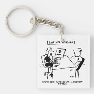 Dating Agency Matches with a Brewery Key Ring