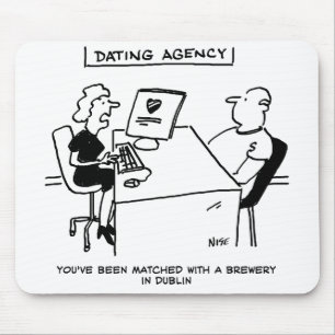 Dating Agency Matches with a Brewery Mouse Mat
