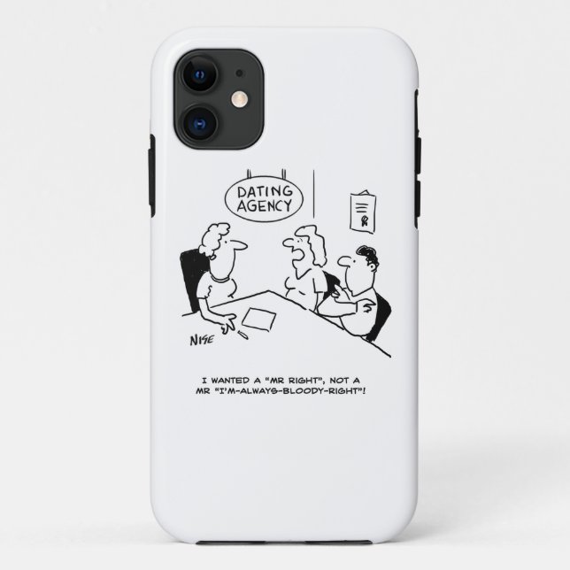 Dating Agency - Mr Right Case-Mate iPhone Case (Back)