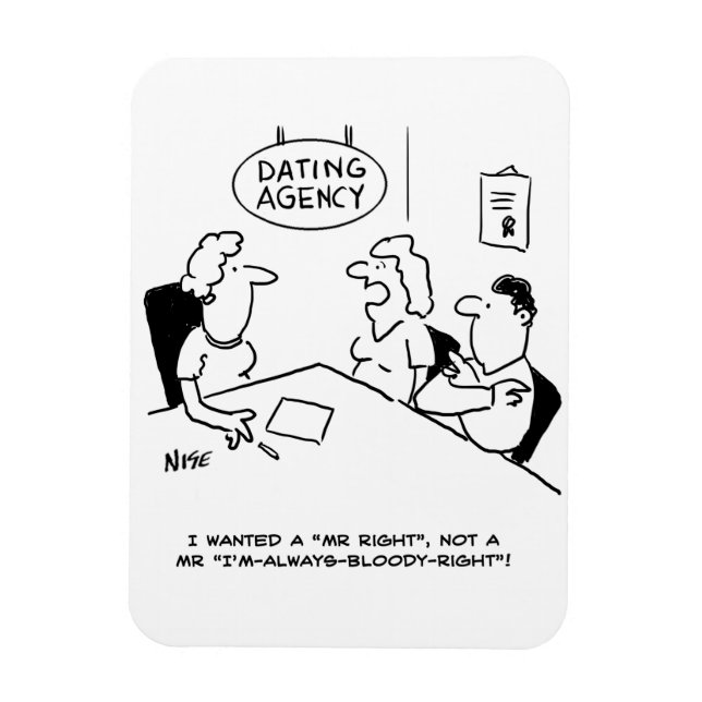 Dating Agency - Mr Right Magnet (Vertical)