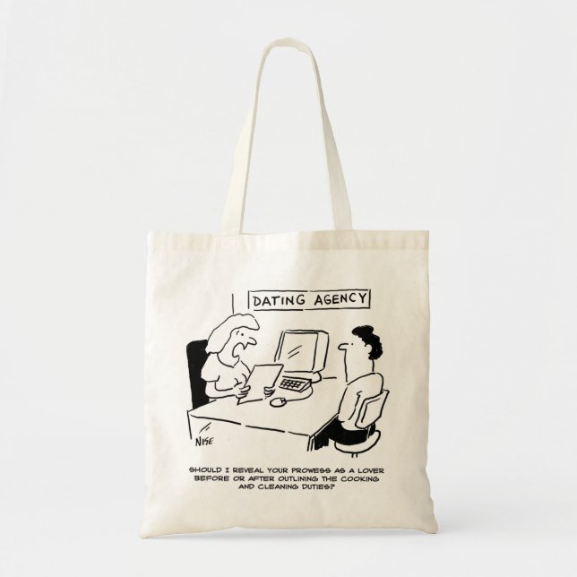 Dating Agency - Prowess as a lover Tote Bag (Front)