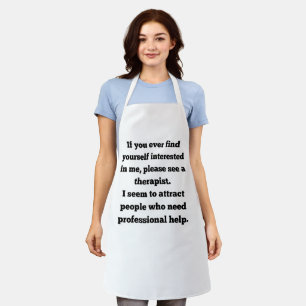 Dating Disclaimer - Seek Therapy First Apron