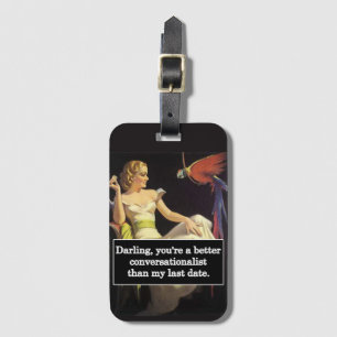 Dating is Difficult Vintage Funny Graphic Luggage Tag