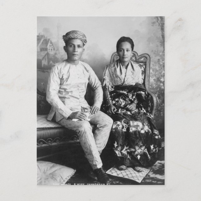 Dato Mandi and Wife - Philippines Postcard (Front)