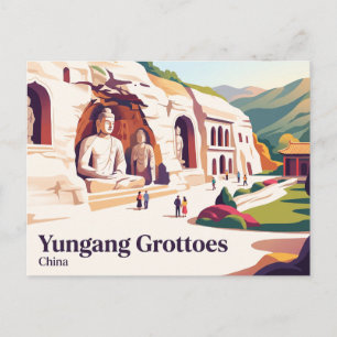 Datong Yungang Grottoes China Postcard
