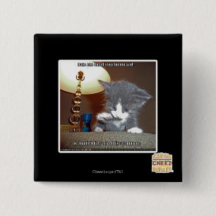 Dats one small step fur me 15 cm square badge