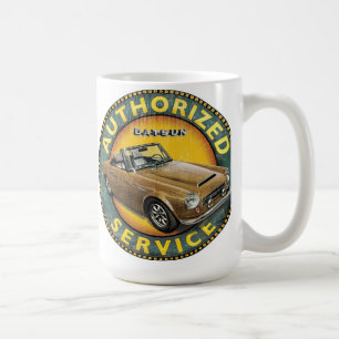Datsun 2000 roadster service sign coffee mug