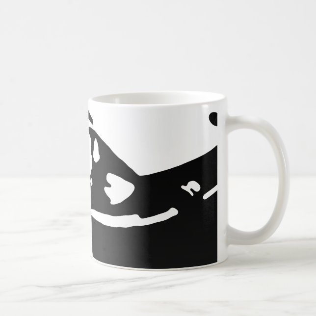 Datsun 240Z Detail - Black on light Coffee Mug (Right)