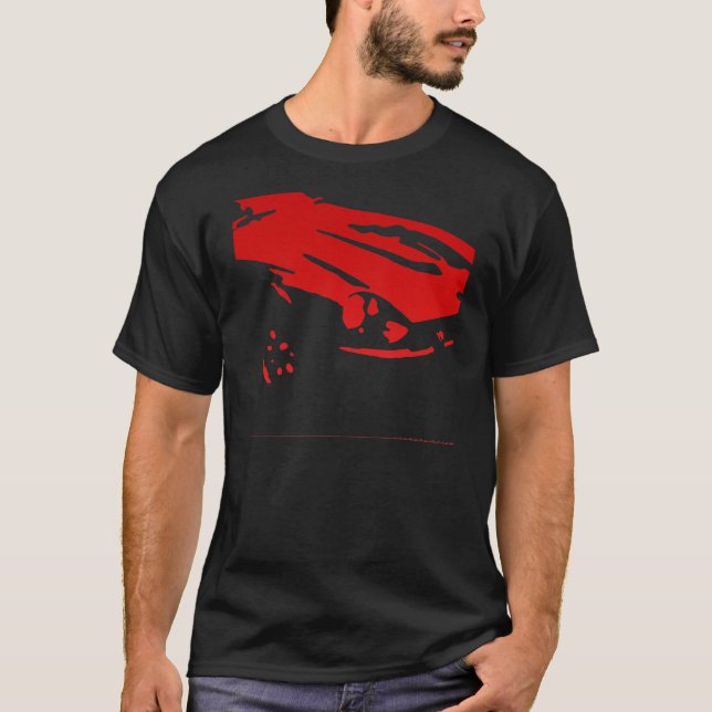 Datsun 240Z Detail - Red on dark shirt (Front)