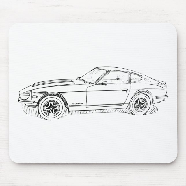 Datsun 240Z Mouse Mat (Front)