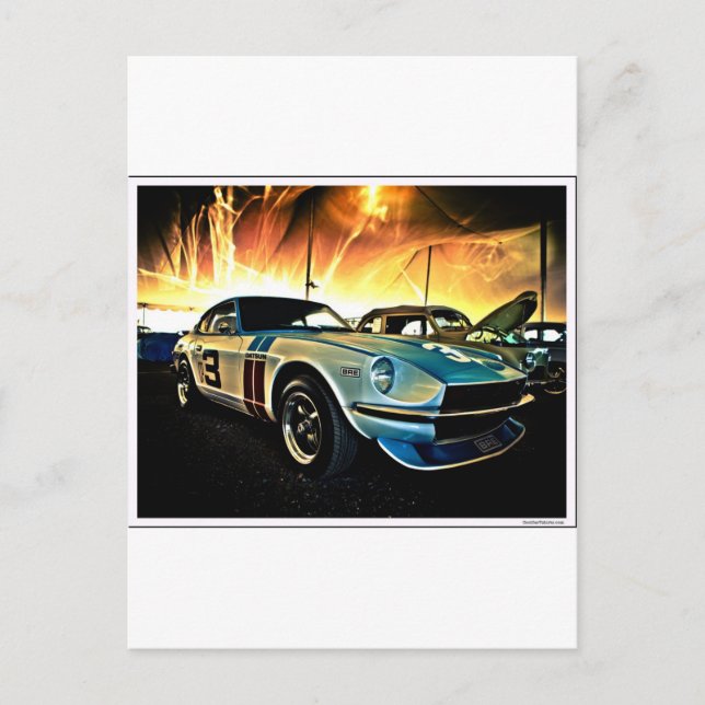 Datsun Z Race car Postcard (Front)