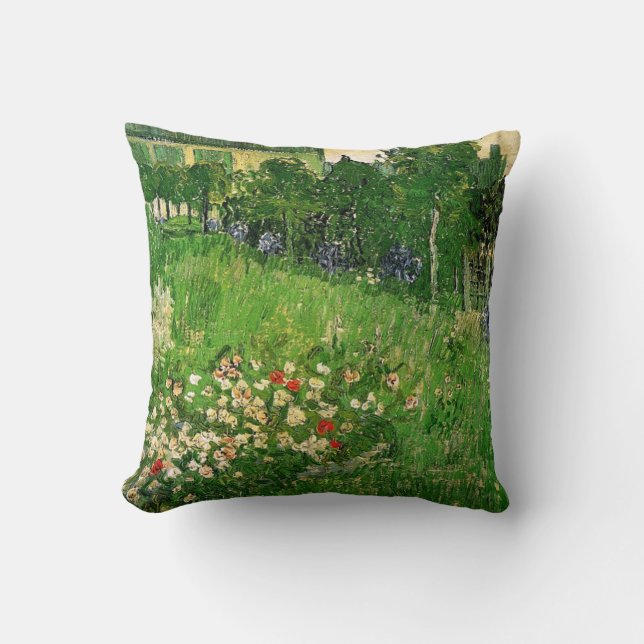 Daubigny's Garden by Vincent van Gogh Cushion (Front)