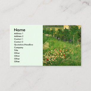 Daubigny's Garden by Vincent van Gogh, Le Jardin Business Card