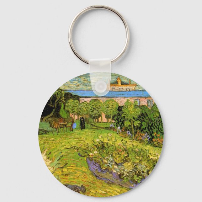 Daubigny's Garden by Vincent van Gogh, Le Jardin Key Ring (Front)