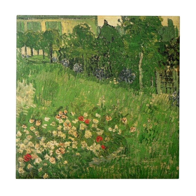 Daubigny's Garden by Vincent van Gogh, Le Jardin Tile (Front)