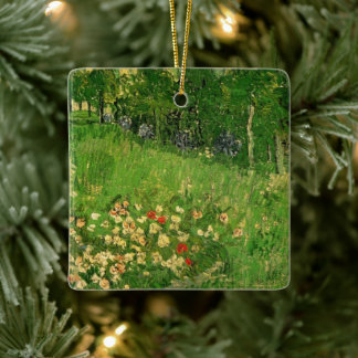 Daubigny's Garden by Vincent van Gogh, Vintage Art Ceramic Tree Decoration