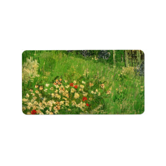 Daubigny's Garden by Vincent van Gogh, Vintage Art Label