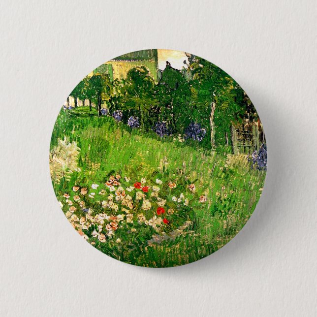 Daubigny's Garden Van Gogh Fine Art 6 Cm Round Badge (Front)