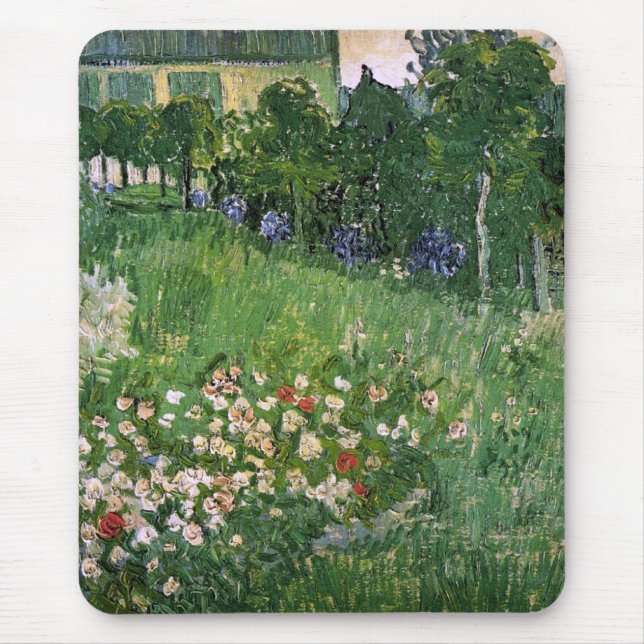 Daubigny's Garden Van Gogh Fine Art Mouse Mat (Front)