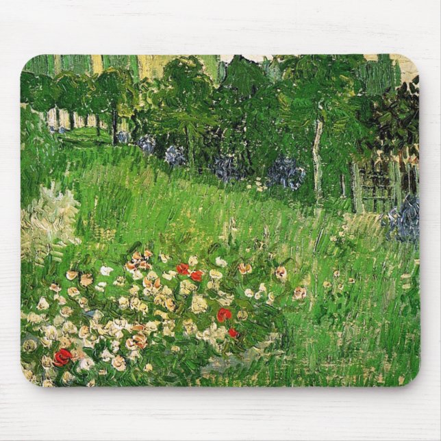 Daubigny's Garden. Vincent van Gogh. beautiful Mouse Mat (Front)