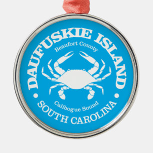 Daufuskie Island (crab) Metal Tree Decoration
