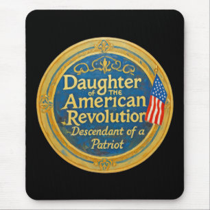 Daughter American Revolution Descendant Patriot Mouse Mat