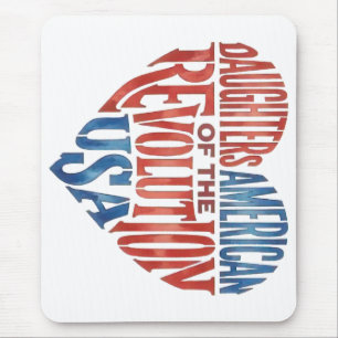 Daughter American Revolution Lineage Ancestry DAR Mouse Mat