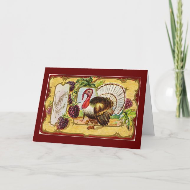 Daughter And Family Thanksgiving Holiday Card (Front)