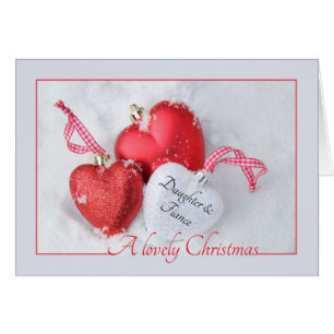 Daughter and Fiance Merry Christmas card