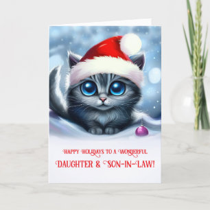 Daughter and Son in Law Happy Holidays Christmas Card