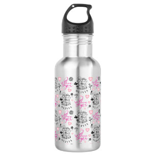 Daughter  Birthday Calligraphy Custom Name  Modern 532 Ml Water Bottle