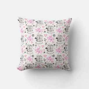 Daughter Birthday Calligraphy Custom Name Modern Cushion