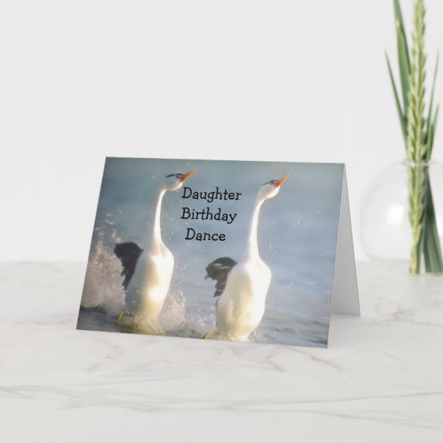 DAUGHTER BIRTHDAY DANCE CARD (Front)