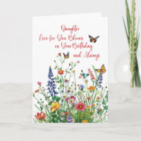 Daughter Birthday Love In Bloom Wildflowers