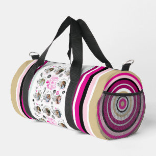Daughter Birthday Photo Collage Typography  Duffle Bag
