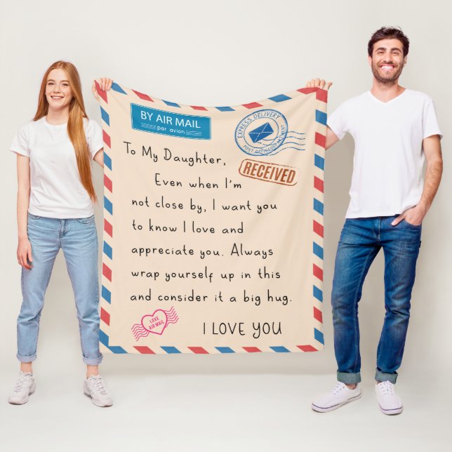 Daughter Blanket Gift From mum and Dad (In Situ)