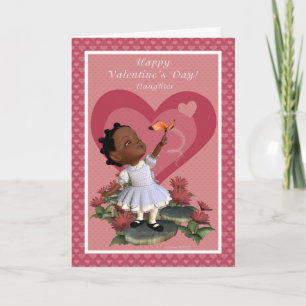 Daughter Butterfly Girl Valentine's Day Card