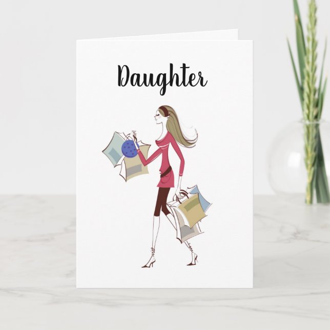 **DAUGHTER** CELEBRATE YOU!  BIRTHDAY CARD (Front)