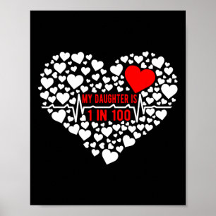 Daughter Chd Warrior Mum Congenital Heart Disease  Poster