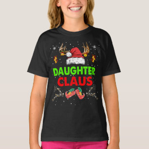 Daughter Claus Christmas Family Group Matching T-Shirt
