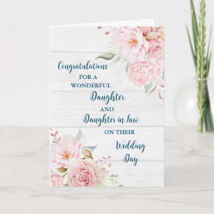 Daughter & Daughter in Law Congratulations Card