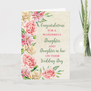 Daughter & Daughter in Law Congratulations Card