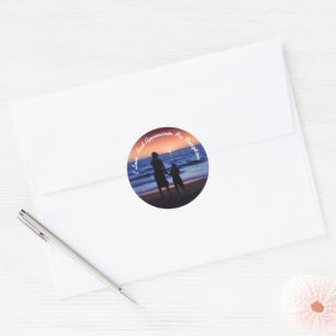 Daughter Day Classic Round Sticker