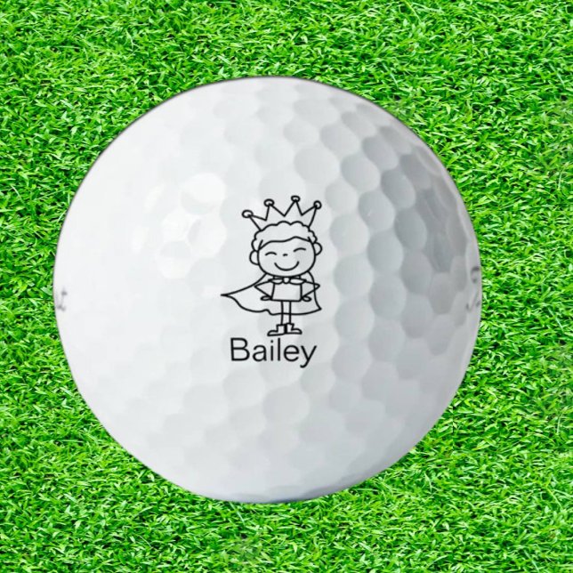 Daughter Doodle stick people Golf Balls (Swing into Whimsy with Daughter Doodle Golf Balls!)