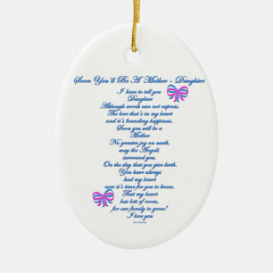 Daughter Expecting 1st Baby Ceramic Tree Decoration