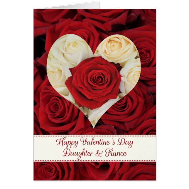 Daughter & Fiance  Happy Valentine's Day Roses (Front)