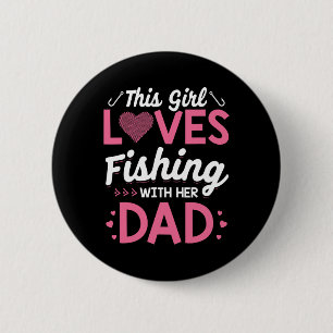 Daughter Fishing Shirt Dad Daughter Matching Fishi 6 Cm Round Badge